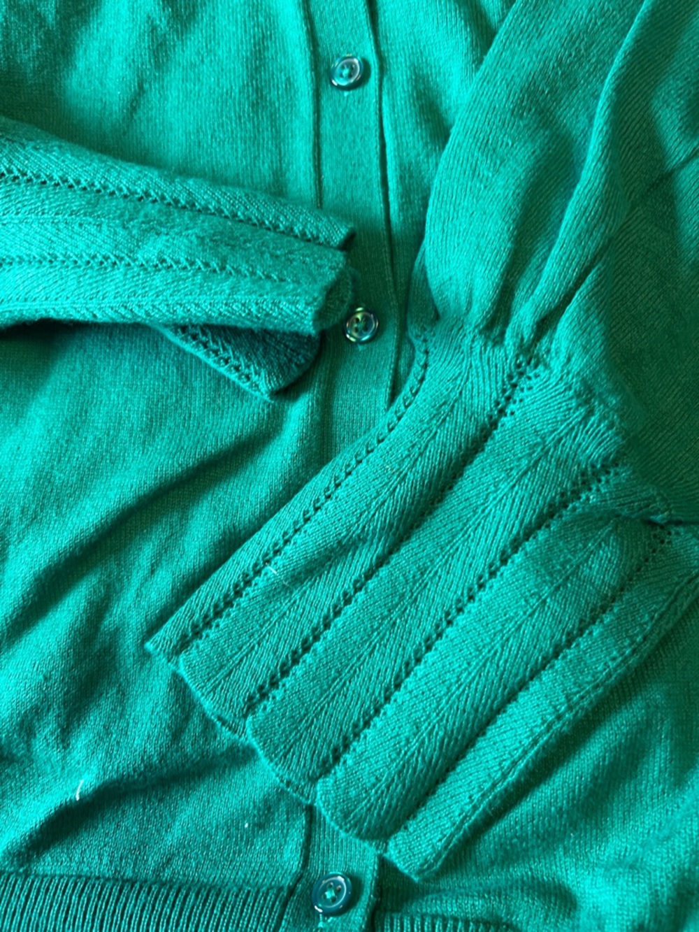 torrid Emerald Green Men's Button-Front Cardigan - Picture 3 of 3